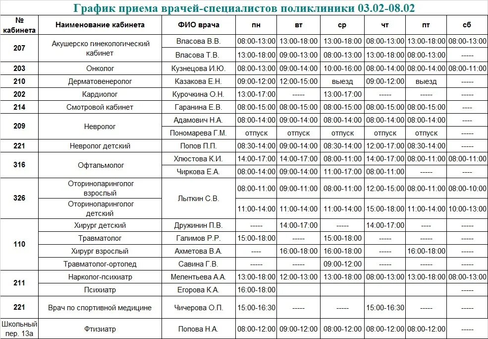 Расписание врачей поликлиники фото Поликлиника 44 расписание врачей