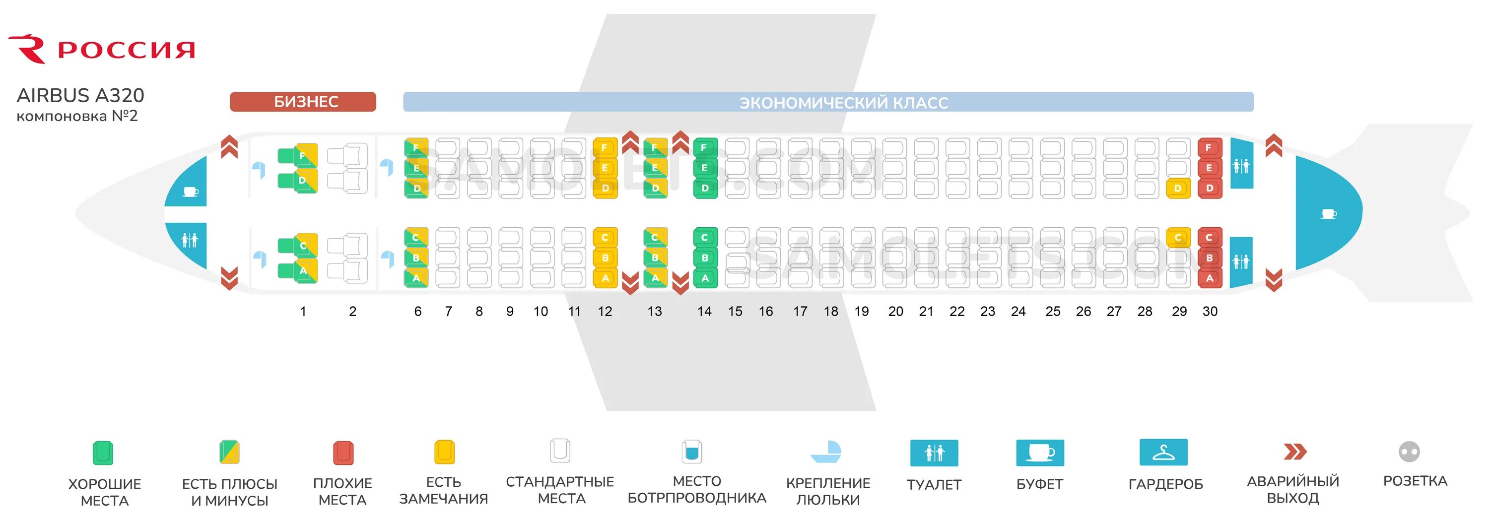 Расположение аэробус 320 схема салона Лучшие места Airbus A320 Россия. Схема салона самолета