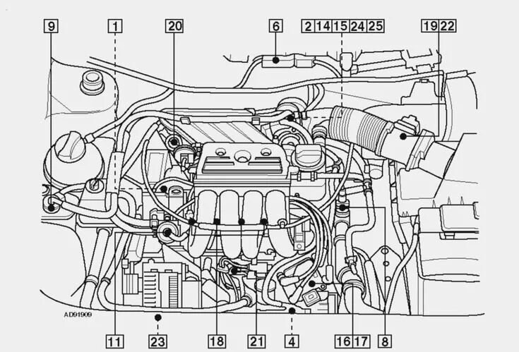 Расположение датчиков на двигателе h4m схема Vw Up Engine Diagram Quality