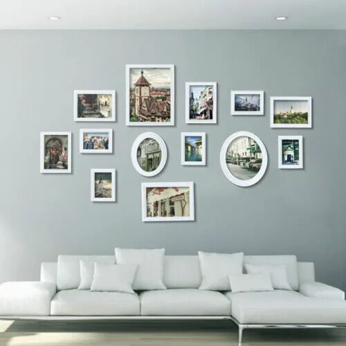 Molbab Wood Photo Frame Gallery Wall 10pcs/set Modern Style Flat Moulding Border