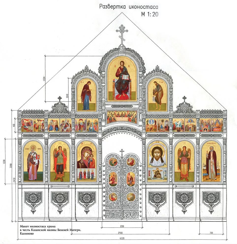 Расположение икон в домашнем иконостасе схема Конструкция иконостаса чертежи фото - PwCalc.ru