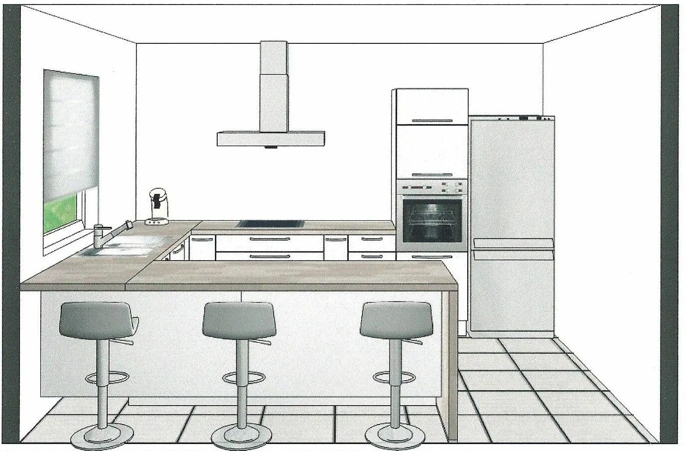 Расположение интерьера кухни Est-ce que ce projet cuisine est réalisable ? - Messages N ° 15 à N ° 30 (37 mes