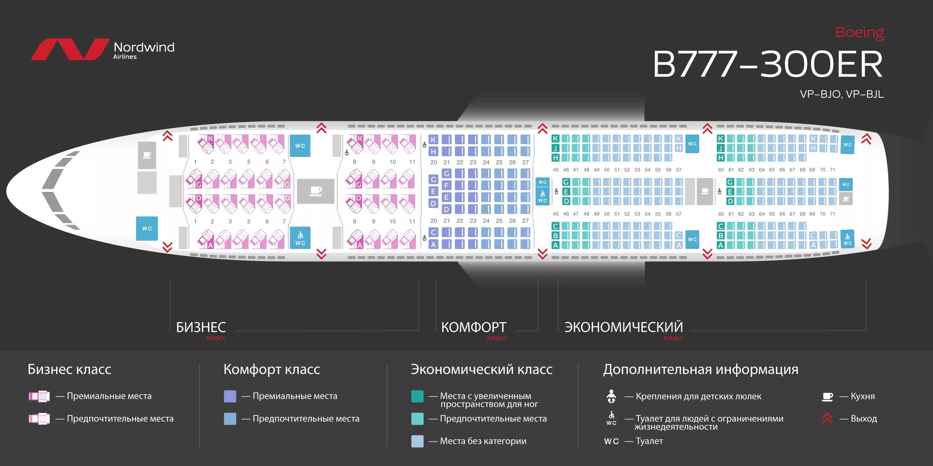 Расположение кресел в самолете аэрофлот схема Лучшие места по схеме салона Боинг 777 300 авиакомпания Норд Винд