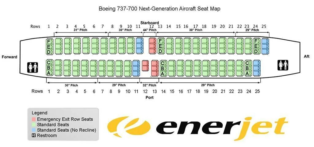 Расположение мест в самолете боинг 737 схема Боинг 737-900: схема салона и лучшие места с фото