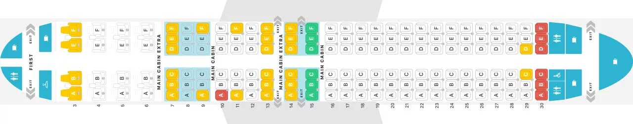 Расположение мест в самолете s7 эконом схема ✈ Самолет Боинг 737-800: нумерация мест в салоне, схема посадочных мест, лучшие 