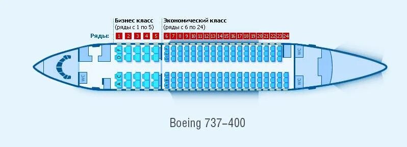 Расположение мест в самолете ютэйр схема Схема салона Боинг 737 400 - авиакомпания Россия: лучшие места в самолете