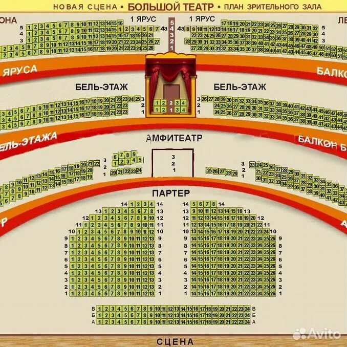 Расположение мест в театре схема Купить билеты в Москве: путешествия, концерты, кино, театры, матчи Билеты по дос