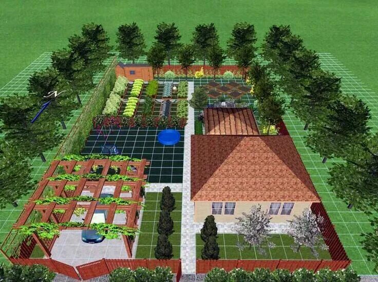 Расположение на участке фото Pin by BARHMI FAYÇAL FARMING on Architecture Maison Landscape plans, Farm layout