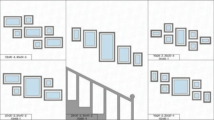 Расположение рамок на стене схема Картинки по запросу композиция из 10 фоторамок на стене Стена, Семейные фото на 
