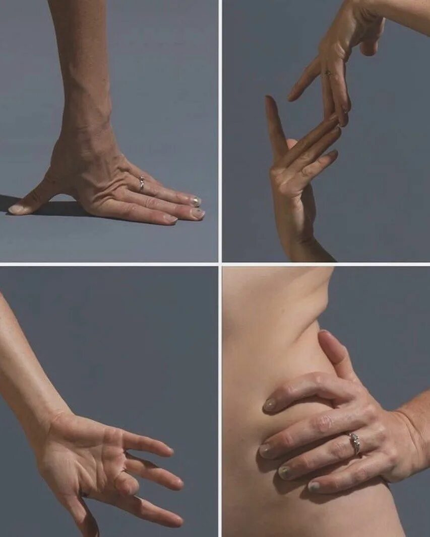 Расположение рук на фото LESSE Skin Care on Instagram: "hand positions for a still life class at home" Co