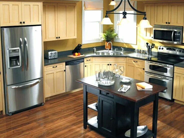 Расположение техники на кухне фото Walls TrueValue Appliance & Appliance Parts Kitchen design small, Small kitchen,