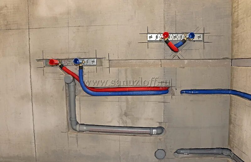 Расположение водорозеток в ванной схема Ремонт ванной комнаты и туалета