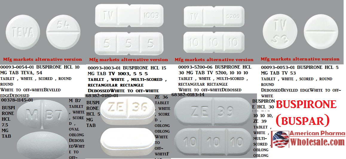 Распознать таблетку по фото Rx Item-Buspirone 10mg Tab 100 by Mylan Pharma Unit Dose Pack