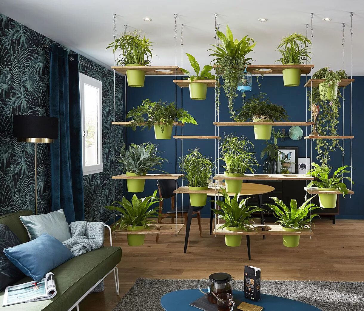 Распределение цветов в интерьере Cinq idées pour mettre en scène vos plantes d'intérieur Beaux salons, Décoration