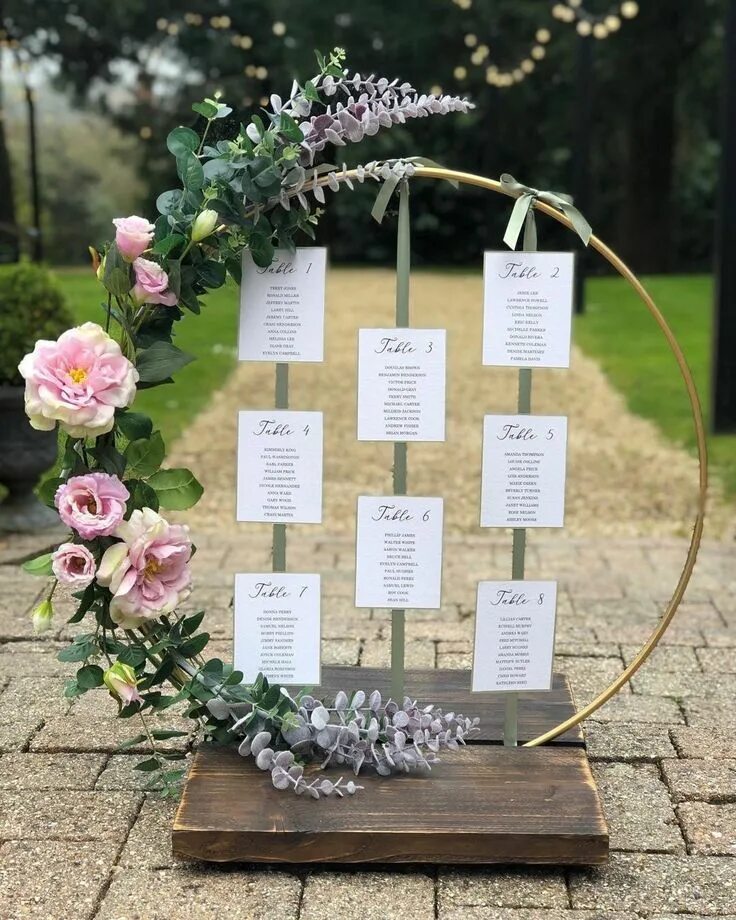 Рассадка гостей на свадьбе фото Seating Plan Stand. Using RECYCLED Old Wood. Table Plan Hoop - Etsy UK Wedding t