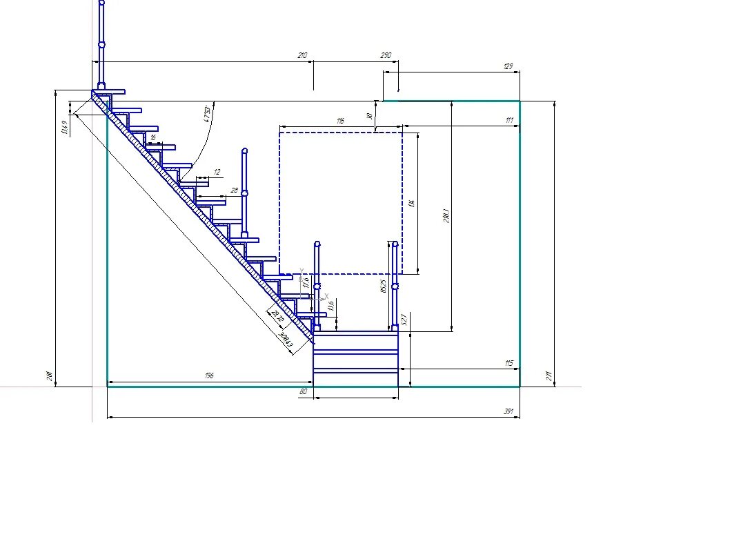Рассчитать чертеж лестницы Чертеж лестницы - Чертежи, 3D Модели, Проекты, Архитектурные формы, Лестницы