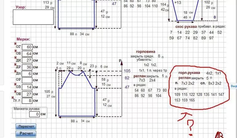Рассчитать выкройку Девочки милые. Помогите разобраться с расчетами. - 10 ответов форум Babyblog