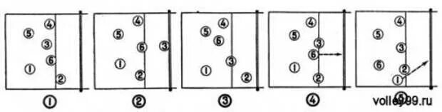 Расстановка 5 1 в волейболе схема Прием мяча в волейболе - Интересности для любознательных - Медиаплатформа МирТес