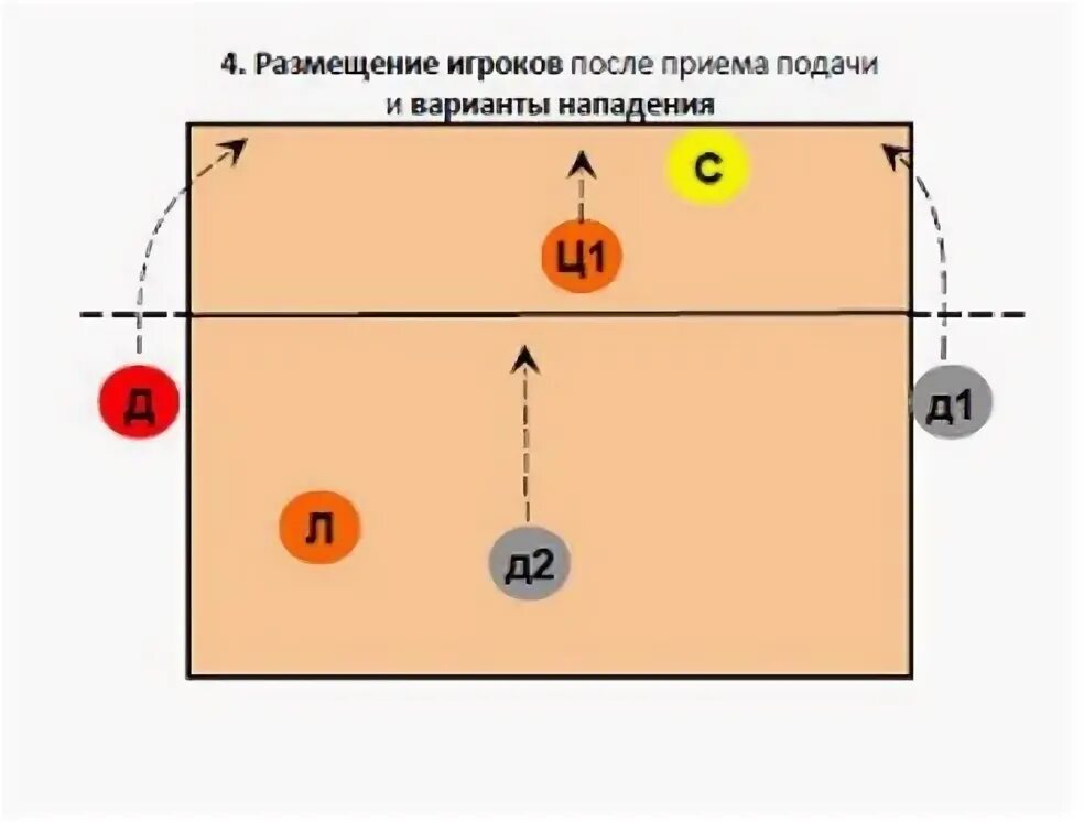 Расстановка 5 1 в волейболе схема позиции Схема 5-1. Игра с одним связующим. Волейбол в Ижевске тренировки / игры ВКонтакт