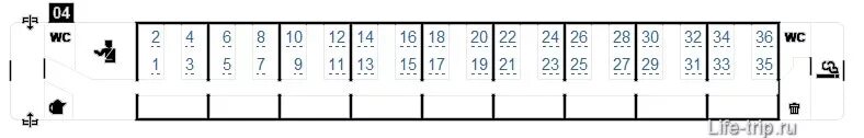 Расстановка мест в вагоне плацкарт схема Как купить жд билеты РЖД онлайн через интернет