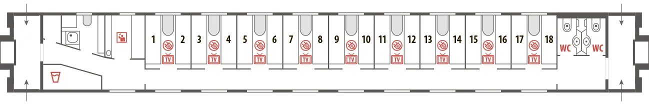 Расстановка мест в вагоне плацкарт схема Поезд "Томич": схема вагонов и расположение мест