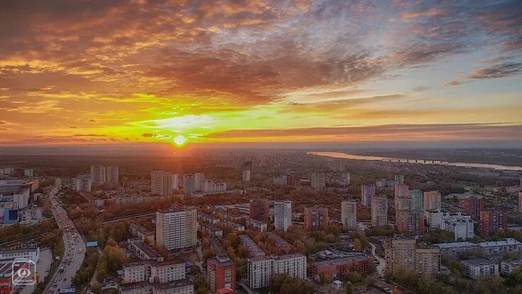 Рассвет кольцевой пр 4 тольятти фото Закат над городом Закаты, Город