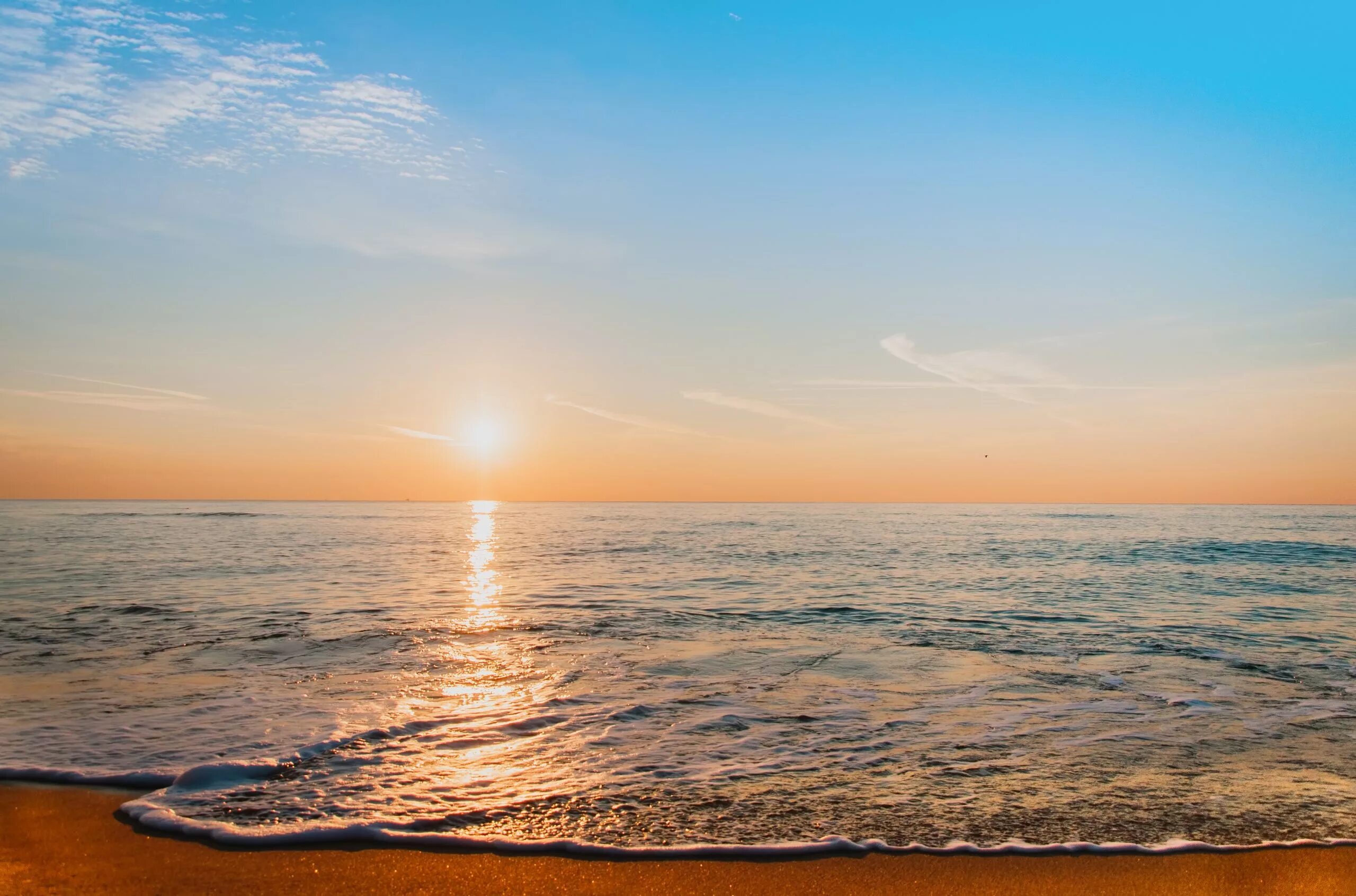 Рассвет над морем фото Отель Флагман Анапа Витязево. Запись со стены. Beautiful sunrise, Ocean illustra