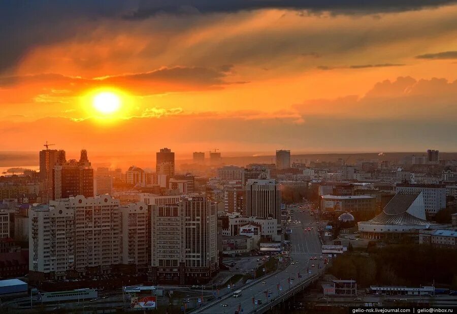 Рассвет новосибирск фото Новосибирск с высоты. Интересная планета - сообщество путешественников Фотостран