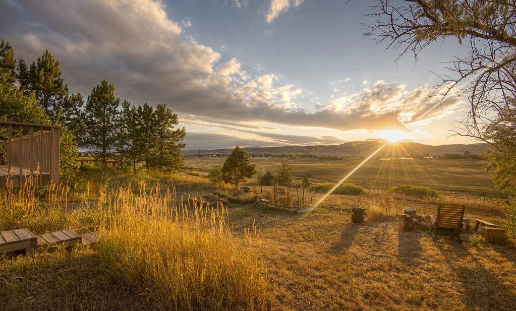 Рассвет осень деревня фото 9-9-16 backyard susnet. Fort Collins, Colorado Sunset from. Flickr