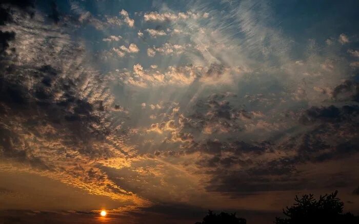 Рассветное небо фото #sky, #Sun, #clouds, wallpaper