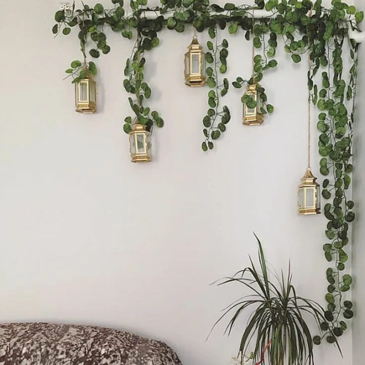 Растения для декора дома 36 Cheap Ways To Completely Make Over Your Home Fake hanging plants, Hanging pla