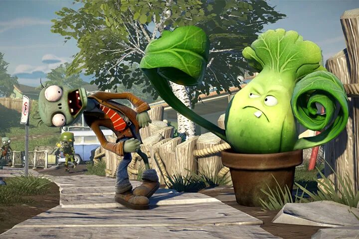 Растения игра фото 2 Афиша Воздух: Plants vs Zombies: Garden Warfare - верхом на отбойном молотке - А