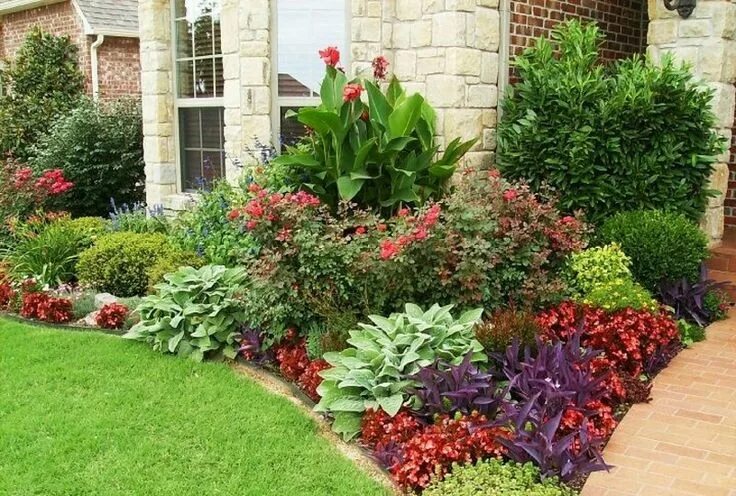 Растения клумбы возле дома названия и фото Pin by Stacy Kroeker on Landscape Garden Front yard plants, Front yard garden, Y