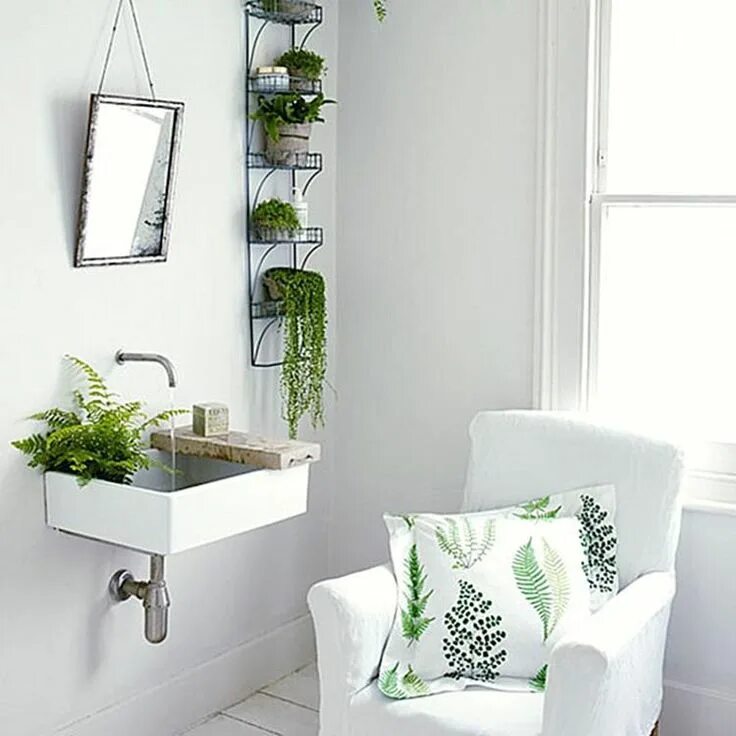 Растения в интерьере ванной Great Plants for Bathrooms 35 - ViralDecoration Plantas no banheiro, Banheiro ve