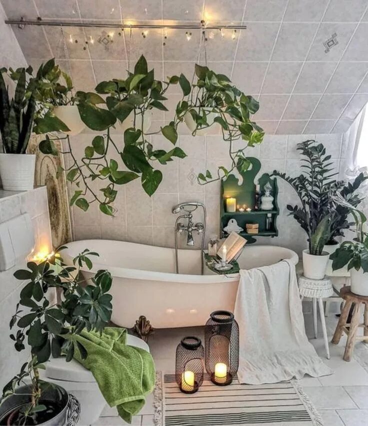 Растения в интерьере ванной reasons-why-you-have-to-bring-potted-plants-indoors House design, Bathroom trend