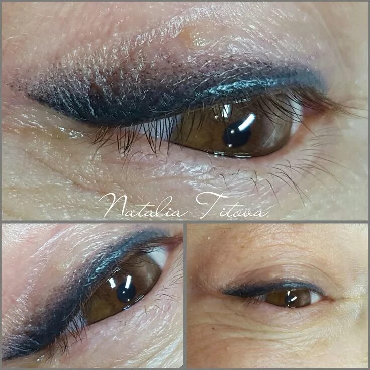 Растушевка глаз фото до и после Pin by heidi on permanent makeup Permanent makeup, Pretty skin care, Makeup