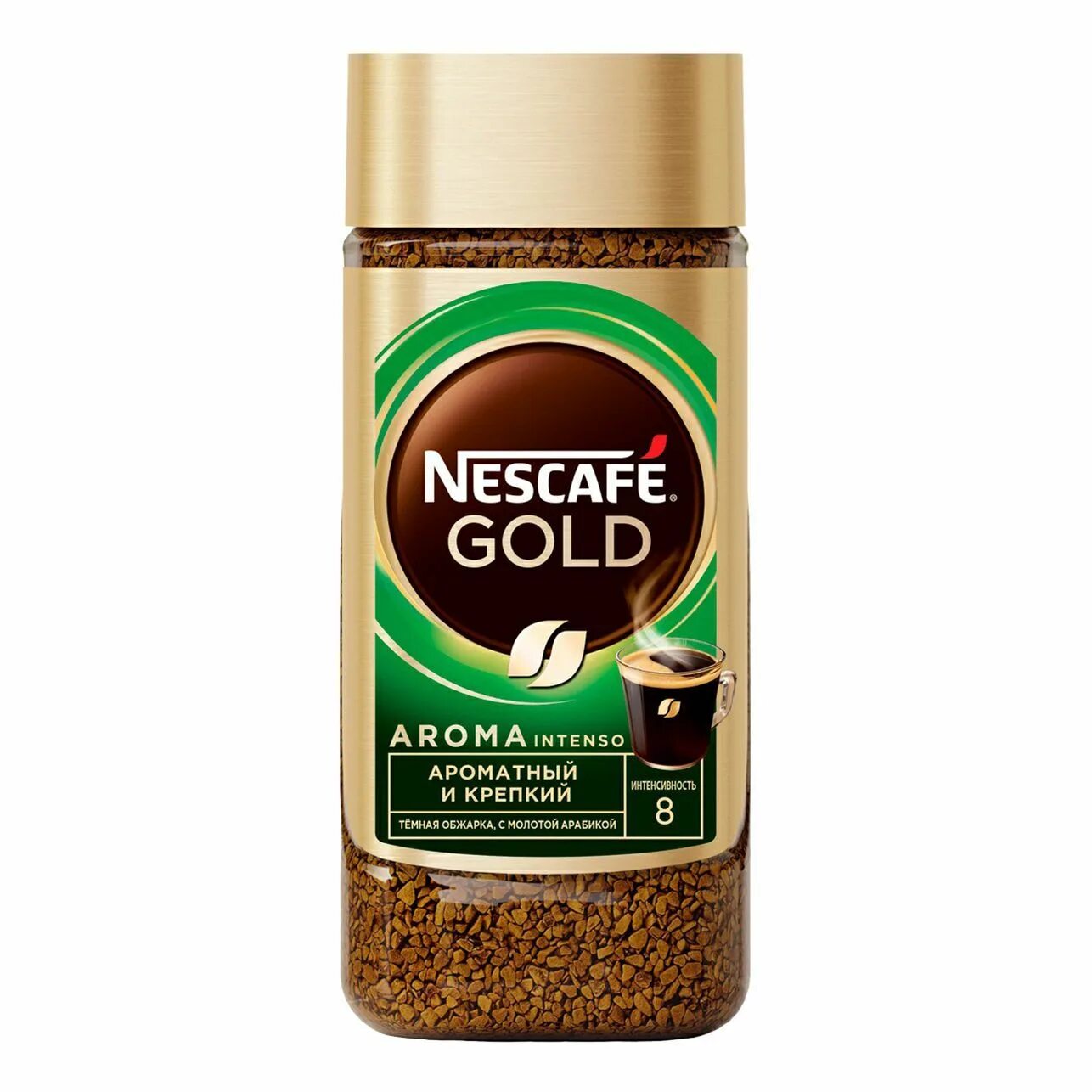 Растворимый кофе фото Кофе Nescafe Gold Aroma натуральный растворимый сублимированный с добавлением на