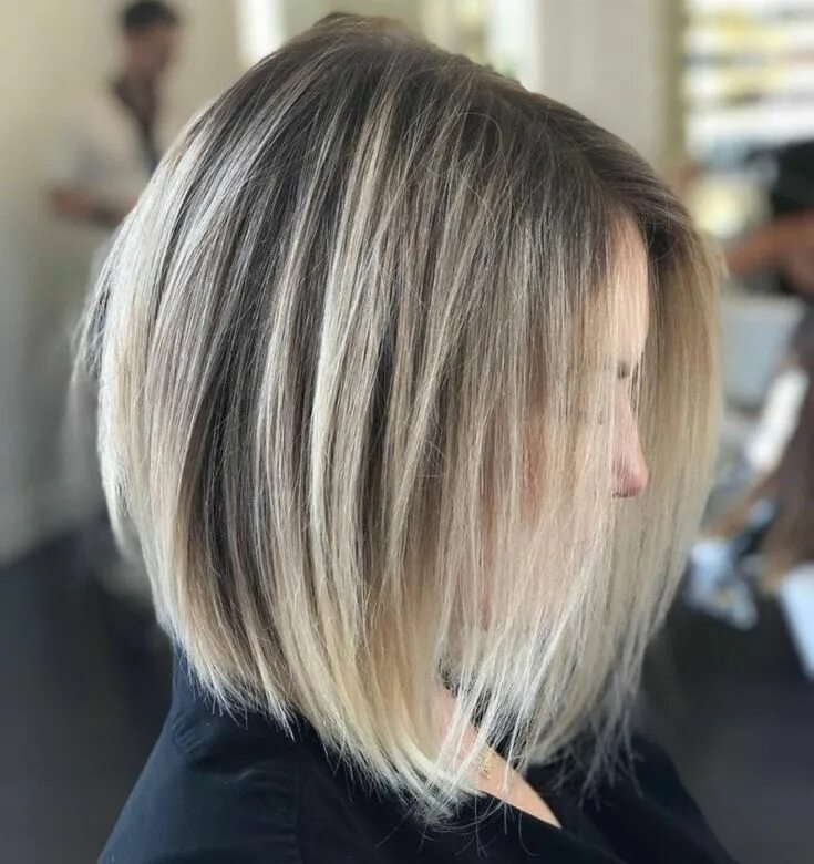 Растяжка на каре фото Стрижка боб каре 2024 - 80 идей популярной прически Thin hair cuts, Bob hairstyl