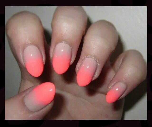 Растяжка на ногтях фото Dégradé couleur Ombre nails, Pretty nails, How to do nails