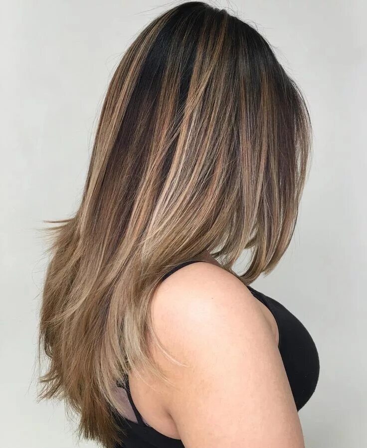 Растяжка на волосы средней длины фото 70 Envious Balayage Hair Color Ideas for 2024 Balayage straight hair, Brown to b