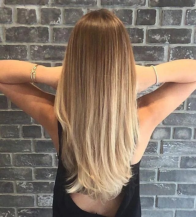 Растяжка на волосы средней длины фото Pin by Krakowska Ałła on my photos Balayage straight hair, Balayage hair, Long h