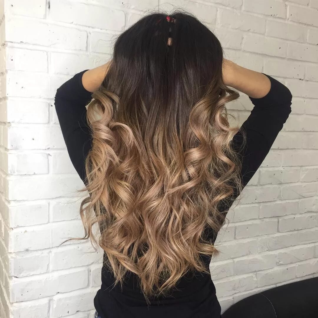 Растяжка на волосы средней длины фото Adeus, balaiagem e ombré. A moda para 2018 são as mechas californianas Best ombr