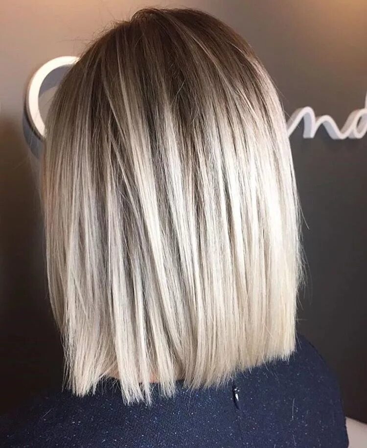 Растяжка цвета короткие волосы фото Balayage straight hair, Balayage hair, Shoulder length hair cuts