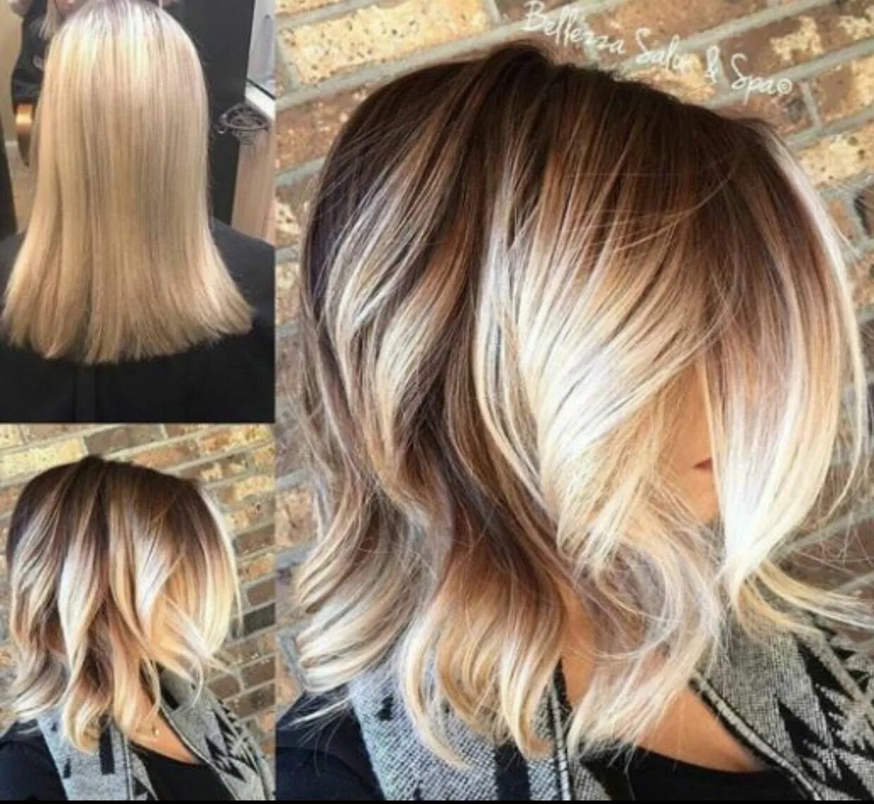 Растяжка цвета короткие волосы фото Pin by amanda jean on Hair Hair color flamboyage, Balayage hair, Hair styles