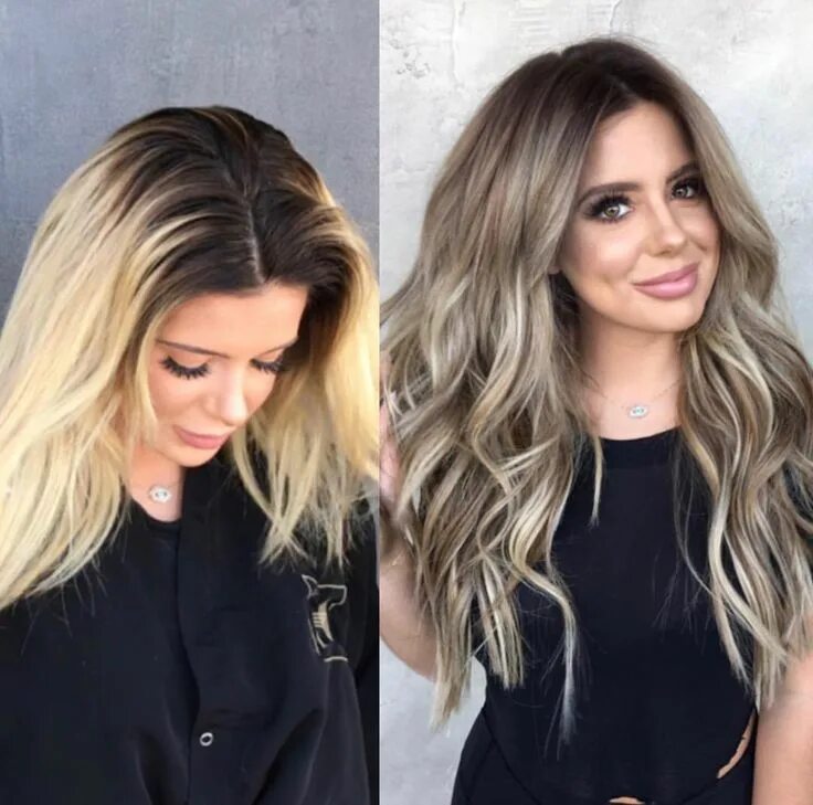 Растяжка цвета на челке фото Pin on Hair Long hair styles, Balayage hair, Golden blonde hair color