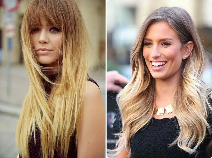 Растяжка цвета на челке фото Best ombre hair, 2014 hair trends, Hair highlight trends