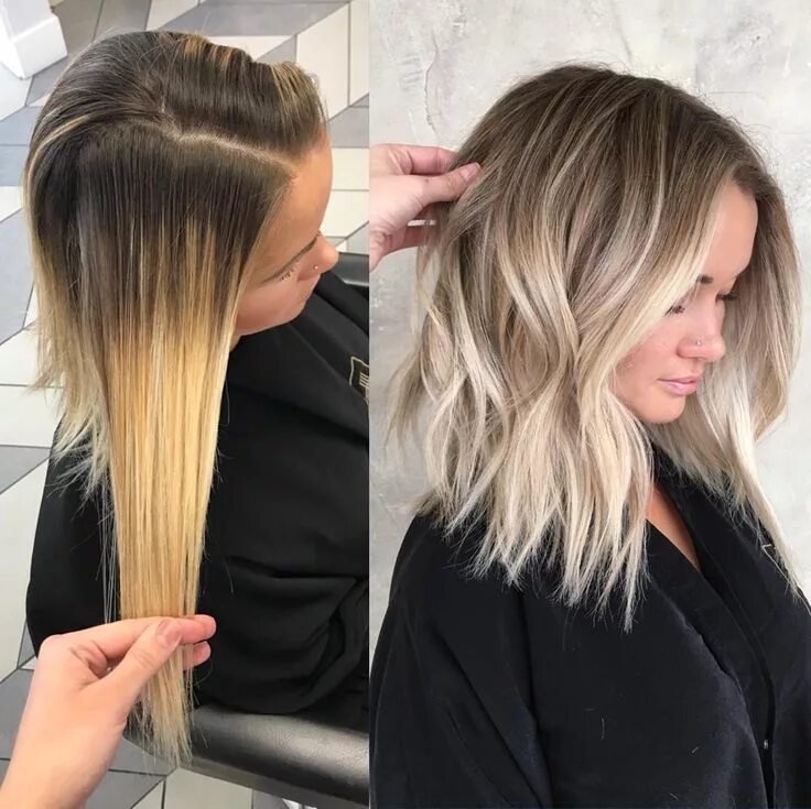 Растяжка цвета на челке фото 9,144 Likes, 89 Comments - Chrissy Rasmussen (@hairby_chrissy) on Instagram: "Ne