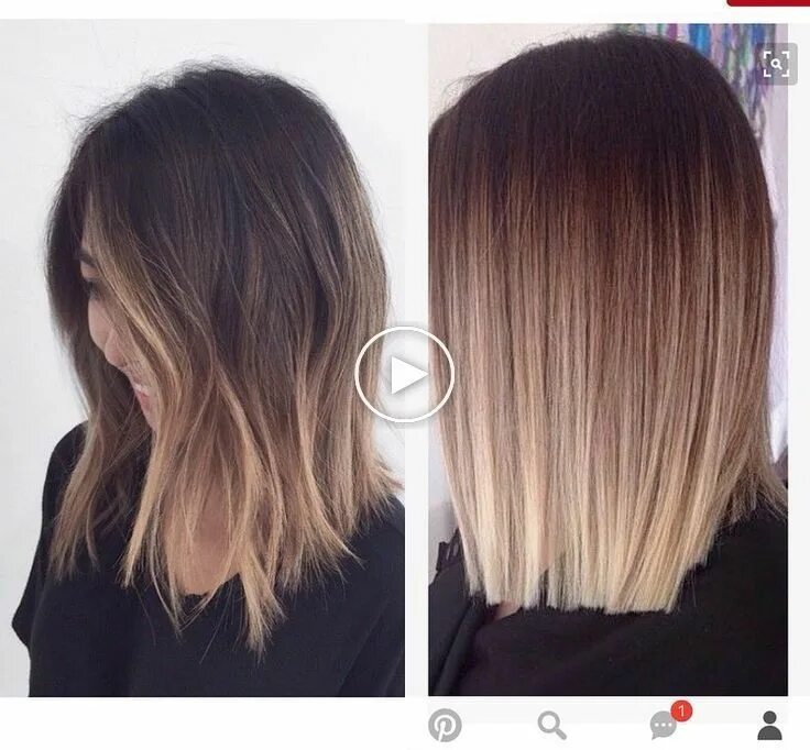 Bob Hair Color Ombre hair blonde, Blonde ombre short hair, Short ombre hair