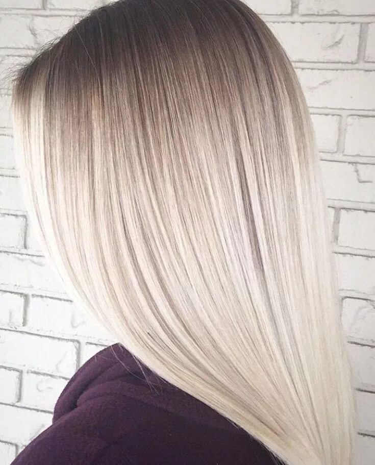 Растяжка цвета на светлых волосах фото Pin on Beauty Dark roots blonde hair, Icy blonde hair, Blonde hair color