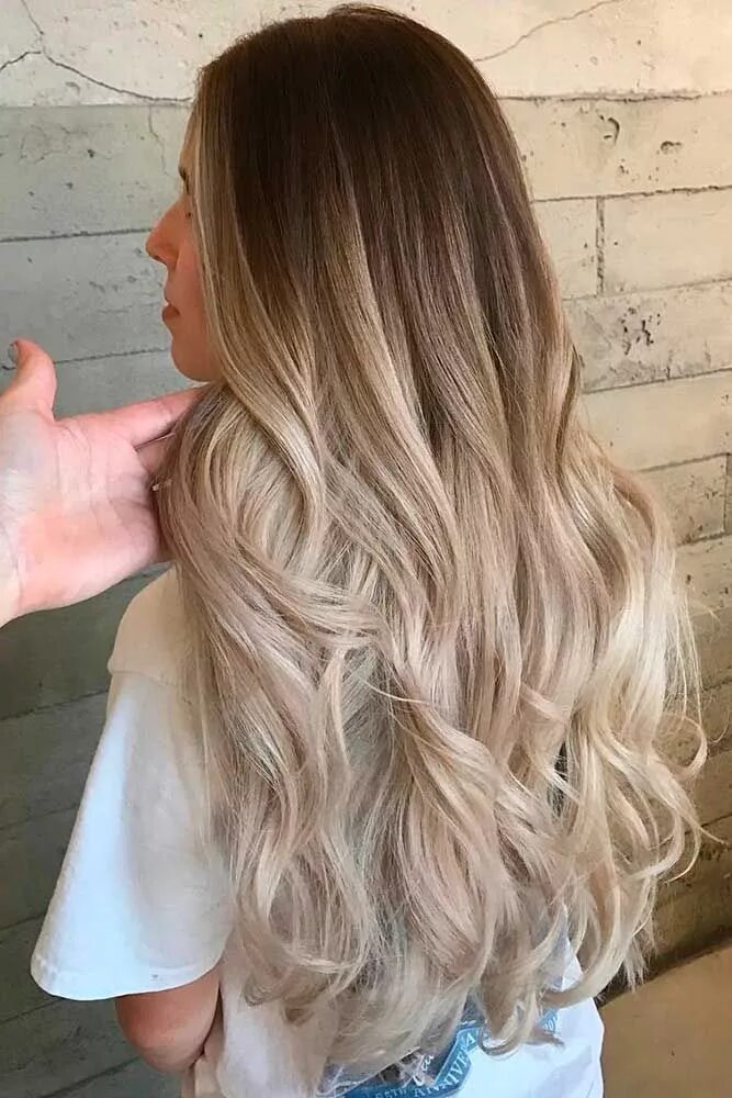 Растяжка цвета на светлых волосах фото Most Popular Ideas for Blonde Ombre Hair Color Colores de cabello rubio, Colorac